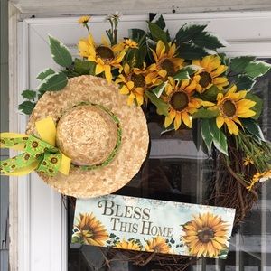 Sunflower wreath